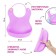 Blory for feeding silicone with pockets, lilac color