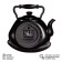 Wall -wall clocks for the kitchen "Teaker", silent, 27 x 28.5 cm, black, aa