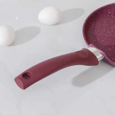 Pancake pan Trendy Style, D = 22 cm, plastic handle, anti -stick coating, purple color-3