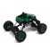 The radio -controlled “Army” jeep works on the battery, the color is green