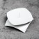 Cloudy "quarter n" metal per 1 candle, 9.5x3 cm, white