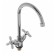 Accoona A4582G kitchen mixer, two -wound, swivel, silumin, white/chrome