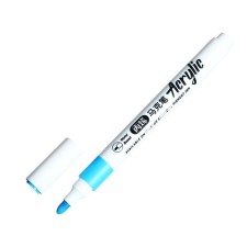 A set of acrylic markers 12 colors, a round tip, for any surface