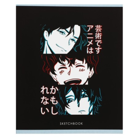AT A5 Sketches, 16 ANime sheets, Cover Cardboard Cover, Block 100 G/M2