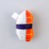 A toy for cats with mint "sushi" from textiles, 9x6 cm