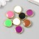 Beads for creativity plastic "Circles, bright gloss" mix set 8 pcs 1.4x1.4 cm