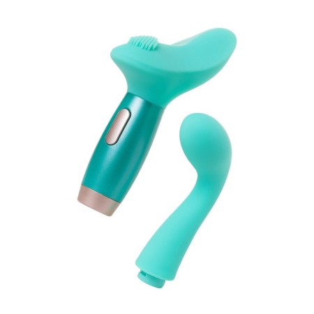 Unrealistic vibrator Le Stelle Perks Series EX-4, silicone, turquoise, 16.5 cm-1