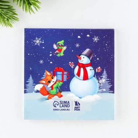Gift New Year's set: notebook and wax crayons "Time of Miracles"-7