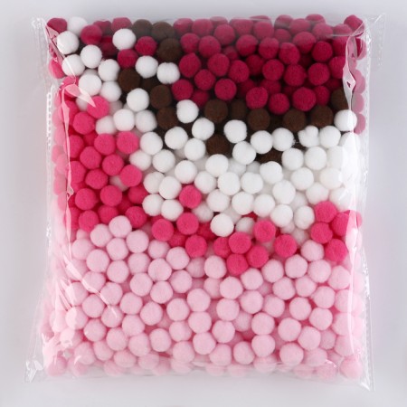 Application with pompom "Bear" size - 20 × 20 cm, glue 30 ml-2