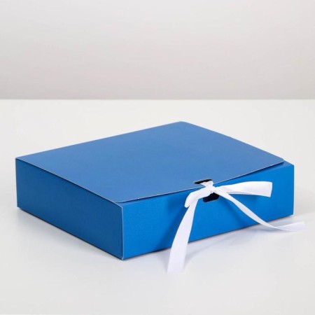 Gift folding box, packaging, “blue”, 20 x 18 x 5 cm-2