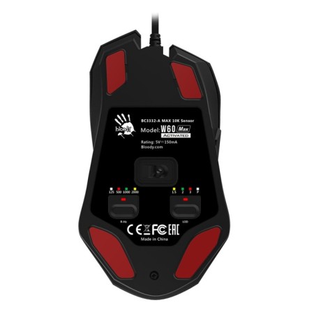 Mouse A4Tech Bloody W60 Max, game, wired, optical, 10,000 dpi, USB, black-2