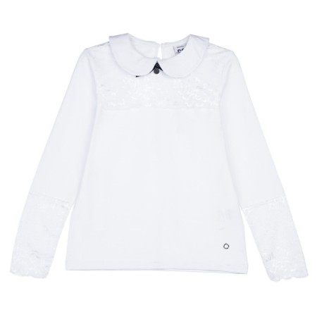 Blouse for girls PlayTode, height 152 cm, white color-5