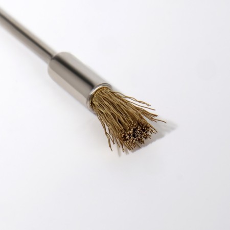 Brush - brush for cleaning mills, copper, silver/golden color-3