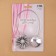 Picking for curtains "Buttercup", D = 5.5 cm, silver color