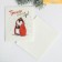 Watercolor cardboard "Warm New Year", embossing, 10.7 x 8.8 cm, New Year
