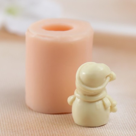 Mold Silicon "Snowman" 2.2x1.7x2.9 cm-3