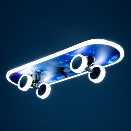 Skateboarder chandelier LED 32W 3000-6000K+7 colors backlight 60x20x7 cm Bayerlux-2