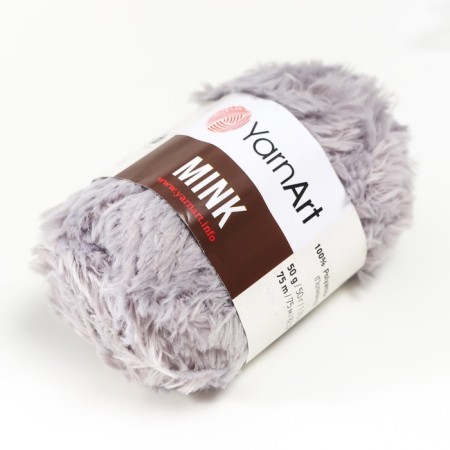 Yarn "mink" 100% polyamide 75m/50g (334 crystal)-1