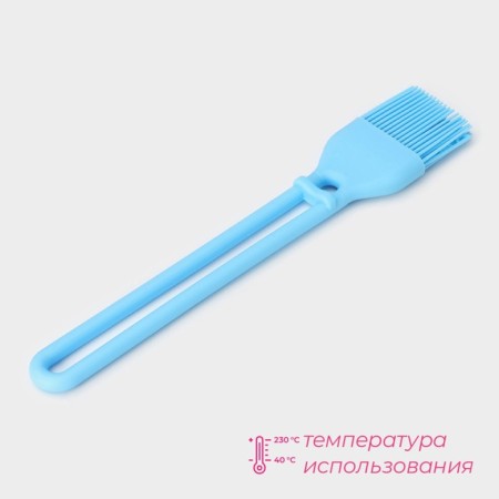 Dulyan brush "Duet", 27.5 × 5 × 1.5 cm, blue color-2