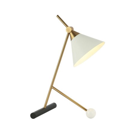 HELP LAM GerHort G32148/1T BRS+BK+WT WT, 1x40W, E27, 57x34x34 cm, white color