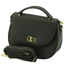 Female bag, artificial leather, black, 25x7x24 cm