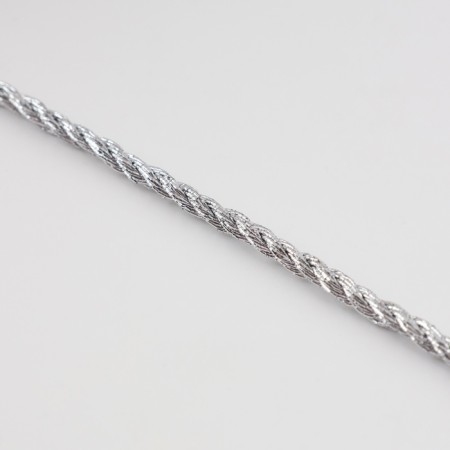 Thread for weaving, d = 4 mm, 15 ± 1 m, silver color-3
