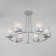 Ceiling chandelier with glass ceilings Calle, 40W, E27, 65x65x42 cm