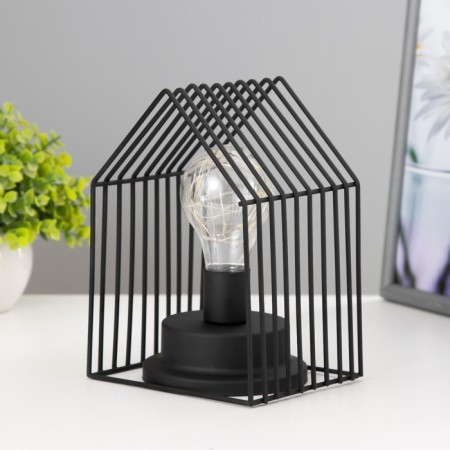 Night -bend "Beti" from batteries 3haa black 13x13x17 cm Risalux