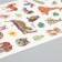 Plastic sticker "Wild animals" mix 10x21.5 cm