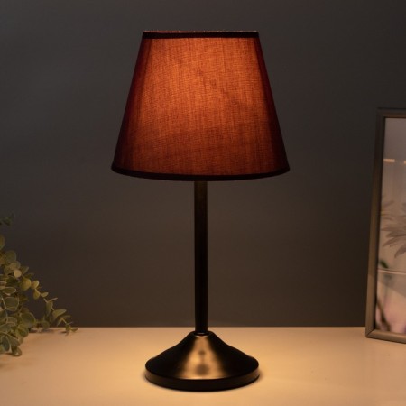 Eleanor desktop lamp 1x15W E27 black/purple 22x22x42cm Risalux-2