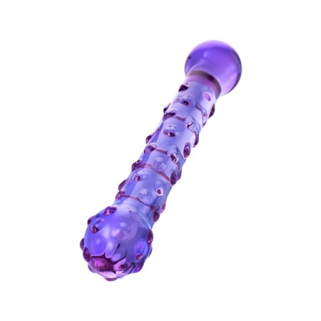 Sexus Glass bilateral phallimitator, glass, lilac, 19.5 cm-1