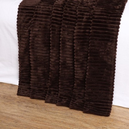 Powl strip 150x200cm, hot chocolate, Velsoft 270g/m, PE100%