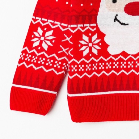 Knitted children's kaftan "Santa" size 30, (98-104 cm)-4