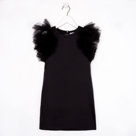 Elegant dress for children, black color, height 122 cm-5