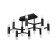 NIAMI chandelier, 72W LED, 4000K, 4464LM, black color