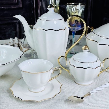 Tea Service Lenardi Magnolia Gold, 14 items