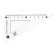 The geometric "cat" set (ruler, transporter, 2 squares) in the pencil case, mix