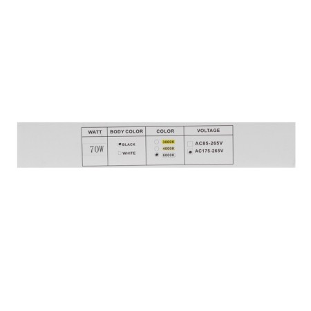 Flight LED, 70 W, 5400 lm, 6500k, IP66, 220V-6