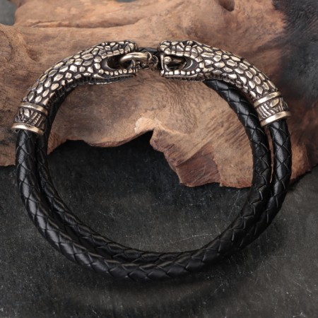 Bracelet "Snakes", brass