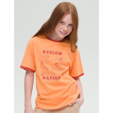 T -shirt for girls, height 146 cm, orange color