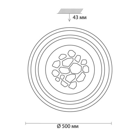 PEBBLES lamp, 100W LED 3000-6500K, 6500LM, white color, iP20 with FDU-4