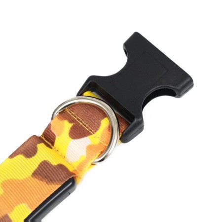 Collar with Militari's backlight 3 glow modes size XL, Osh 60-70 x 2.5 cm yellow-8