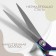 Clothing scissors, mowed blade, 10 ", 26.5 cm, color gasoline