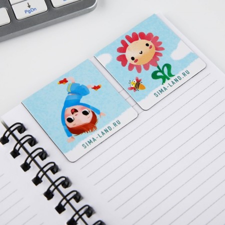 Gift set: notebook A6, 60 sheets and magnetic bookmarks 2 pcs "Favorite Educator"-5