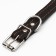 Leather collar with embossing on synthetic winterizer, 46 x 2 cm, Osh 25-35 cm, black