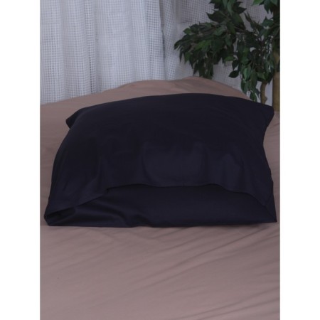 Pillowcase Mona Liza, size 70x70 cm, indigo color-1