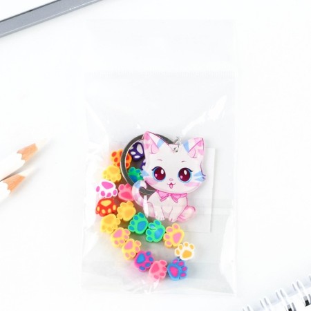 Key keychain children's "cat", 3.5 x 10 cm-3