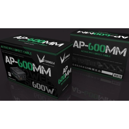 Formula ATX 600W AP-600mm 80 Plus White (20+4pin) APFC 120mm FAN 6XSATA RTL-4