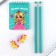 Chancellery set of "The Wonderful Princess", pencils 2 pcs, erasers 2 pcs, notebook