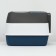 Closed transparent toilet 51 x 34 x 37 cm, blue+scoop